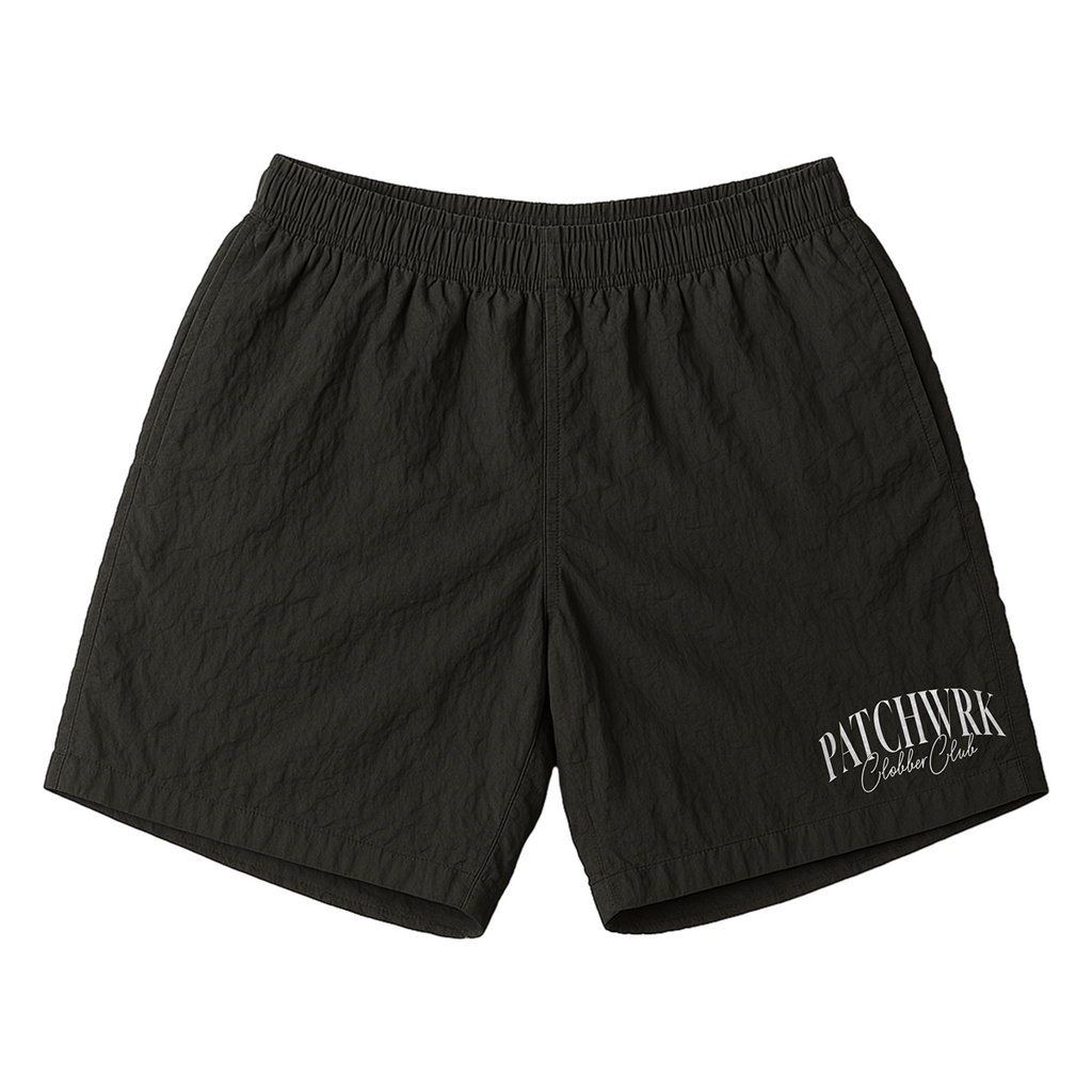 Clobber Club - Crest Emblem Shorts (White Logo)
