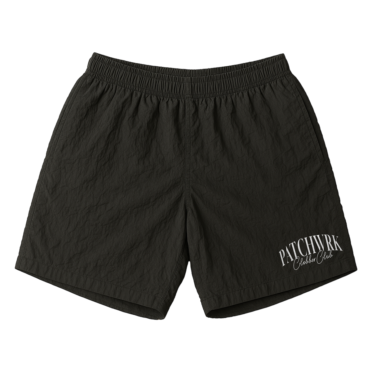 Clobber Club - Crest Emblem Shorts (White Logo)