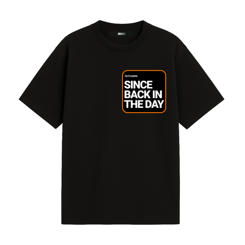 Black Velour Patch T-Shirt
