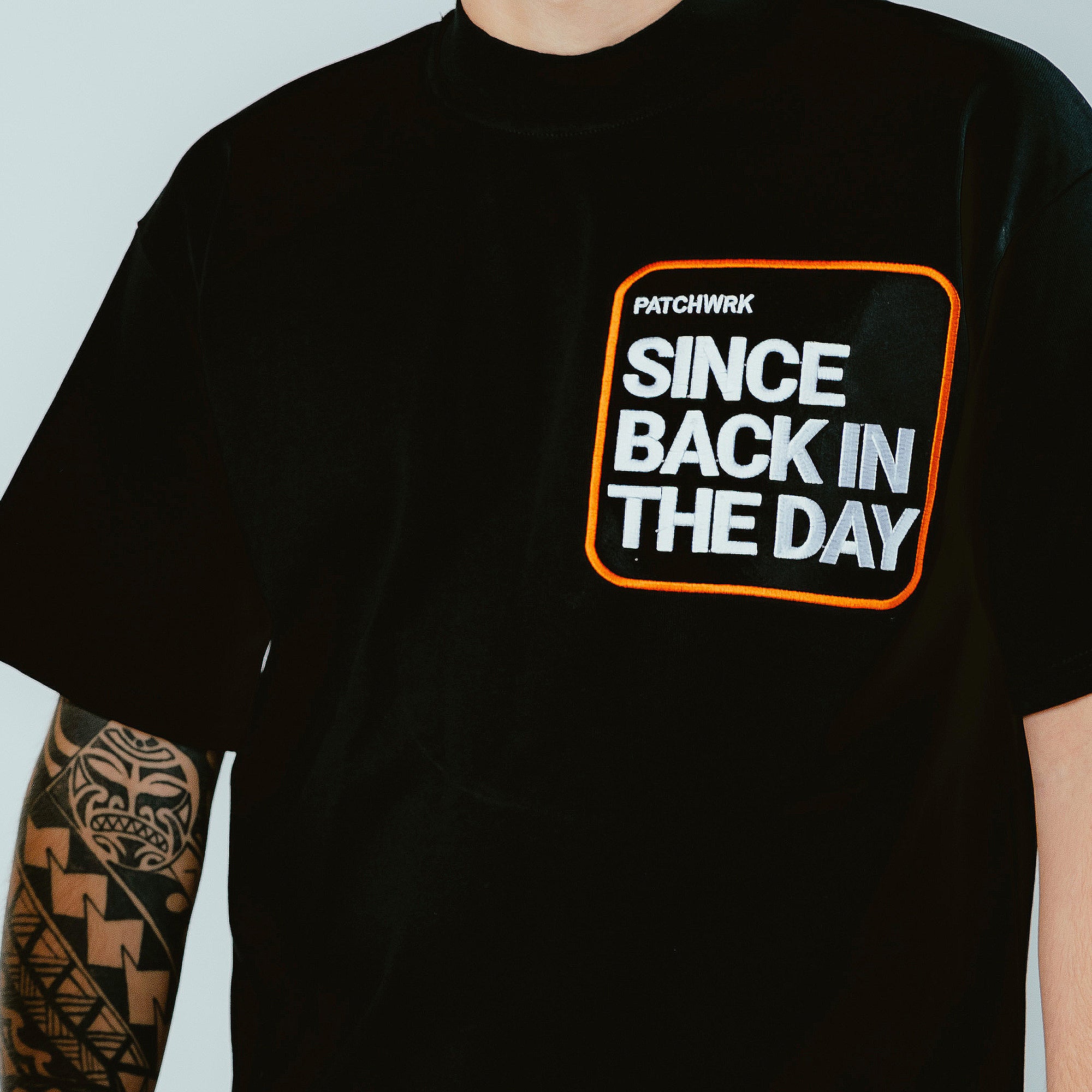 Black Velour Patch T-Shirt