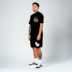 Black Velour Patch T-Shirt