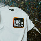 White Velour Patch T-Shirt