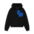 Distressed Varsity Patch Hoodie (Blue Patch)
