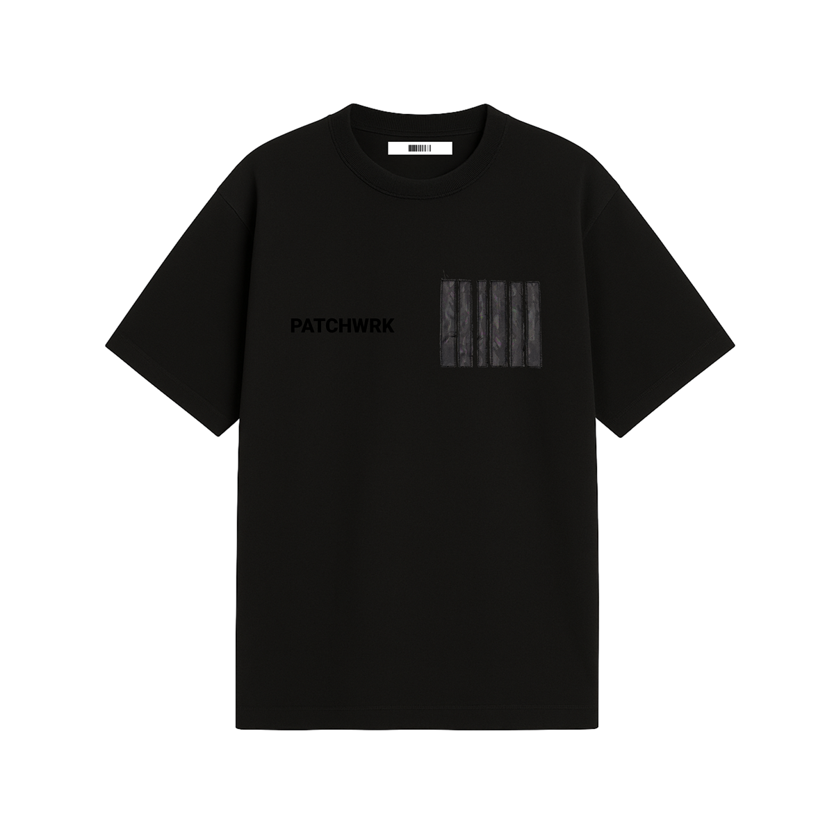 Distressed Barcode T-Shirt (Black)