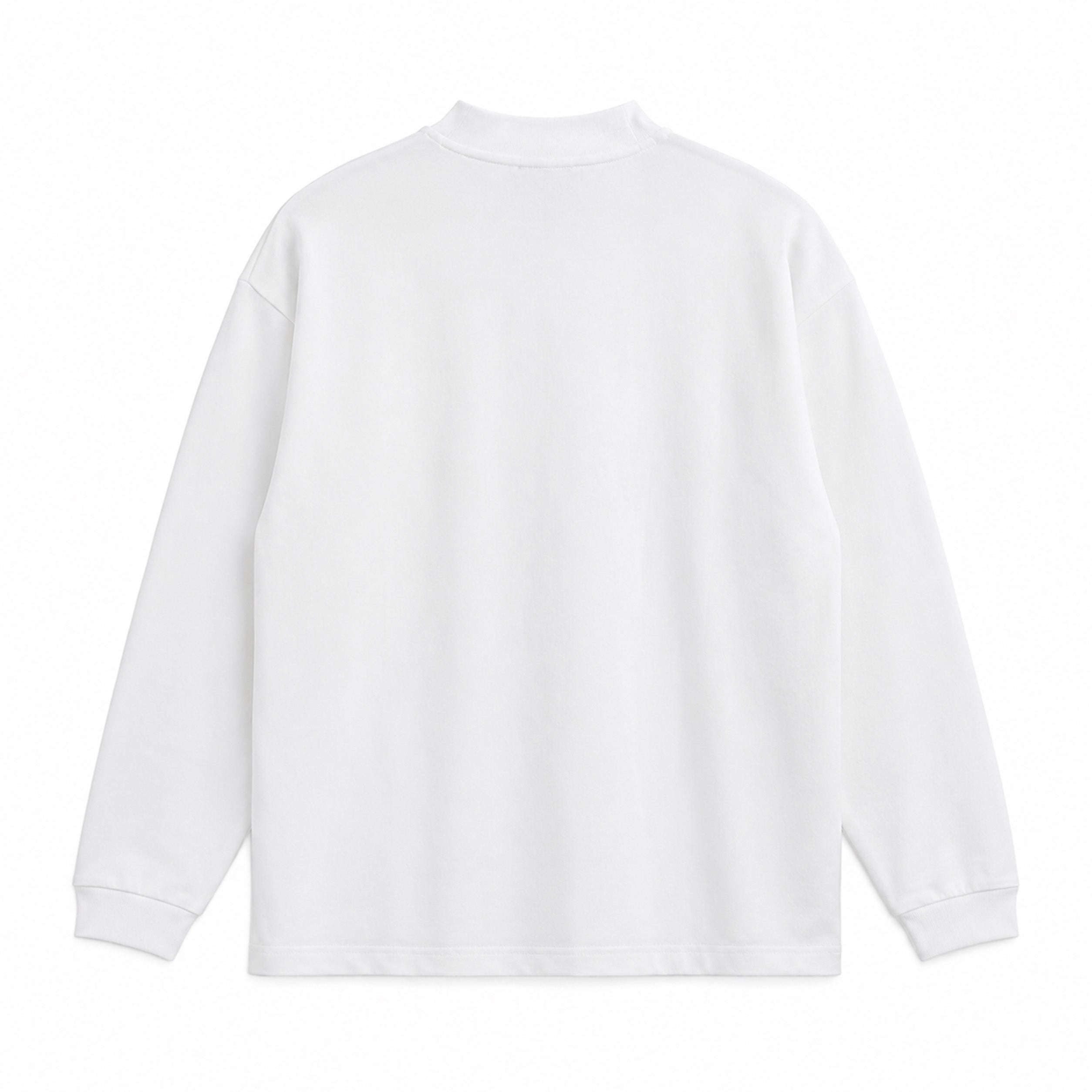 Triple White Long Sleeve T-Shirt