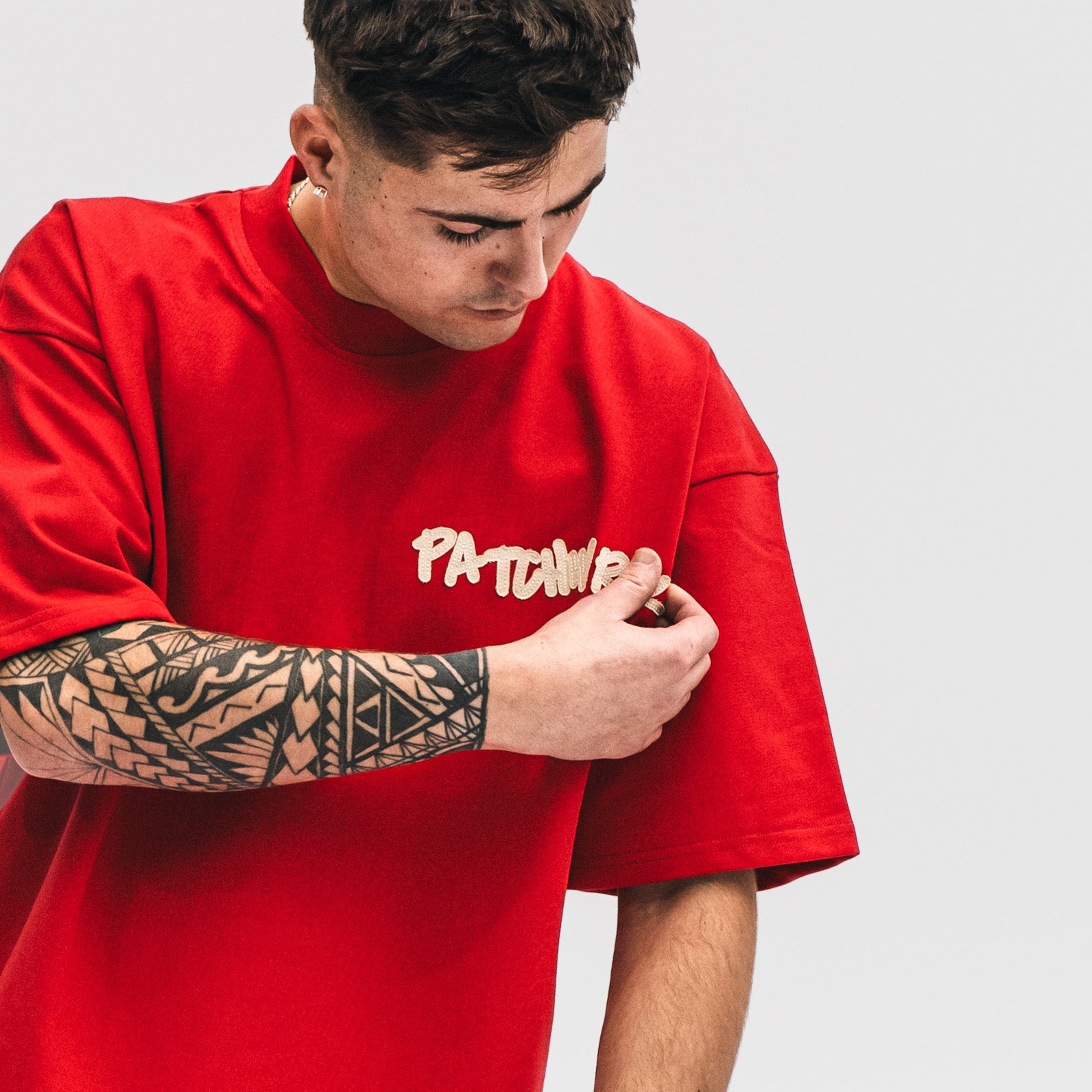 PATCHWRK (Patchwork) T-Shirt (Red)