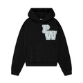 Distressed Varsity Patch Hoodie (White Patch)